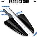 Front Fork Mount Wind Deflectors Windshield for Harley Touring Street Glide Electra Glide Road King CVO FLHR FLHRC FLHRS FLHT FLHX 1995-2023 (Black)