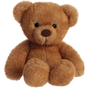 Aurora Snuggly Softie Bear Stuffed Animal - Comforting Companion - Imaginative Play - Brown 9 Inches (Small)