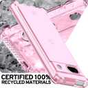 ITSKINS Spectrum R // Clear Compatible with Google Pixel 7a, Protective Phone Case, Anti-Yellowing, Shockproof Cover, and Military Grade Phone Case - Light Pink