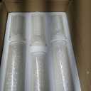 Set of 24 White Pillar Candles with Clear Glass Hurricane Holders- Elegant Cylinder Candle Vases for Weddings, Parties, Centerpieces, Home & Office Decor (White, 24 Set)