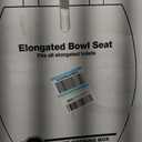 KOHLER K-4774-0 Brevia Elongated White Toilet Seat with Quick-Release Hinges And Quick-Attach Hardware For Easy Clean, White