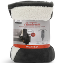 Sunbeam, Microplush and Sherpa, oversized Heated Throw, 60 x 70 in