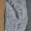 Bedfolks Calming Donut Dog Bed, 36 Inches Round Fluffy Dog Beds for Large Dogs, Anti-Anxiety Plush Dog Bed, Machine Washable Pet Bed (Light Grey, Large)