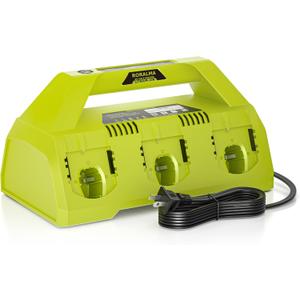 18V P135 ONE+ 6-Ports Replacement Battery Charger with Ryobi Ryobi P102 P104 P105 P106 P108 P107 P109 Battery Charger