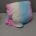 RONGTAI Womens Robes Plush Fleece Hooded Bathrobe Thick Nightgown with Pockets Fluffy Sleepwear (X-Large, Rainbow)