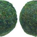 MECCANIXITY 2 Pcs Moss Balls 5.9 Inch Green Decorative Moss Balls for Centerpiece Bowls Vase Fillers Home Decor
