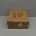 Phosphor 6 PCS Glass Hurricane Candle Holder, Black Glass Candle Holder for Wedding Party Christmas Or Home Decor