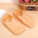 Cabilock 2 Pairs Large Feet Slippers Giant Foot Costume Props for Halloween Masquerade Cosplay Party Comfortable Slip-on Funny Footwear for Adults