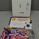 Loetere 12 Pcs Award Medals with 12 Pcs Achievement Award Certificates Team Participation Medals Certificates Party Favors for Team Competitions Trophy Prize