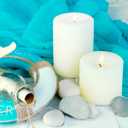 6 Pack 3x3 Inch Pillar Candles, Unscented Column Candles for Home Restaurants Spa Church Weddings, Smokeless Dripless and Clean Burning Emergency Candle - White