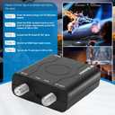 HDM61 HDMI to Coax Adapter, 1080P HDMI to RF Converter with NTSC Format Output CH3/CH4 Plug and Play RF Modulator for TV Antenna Signal