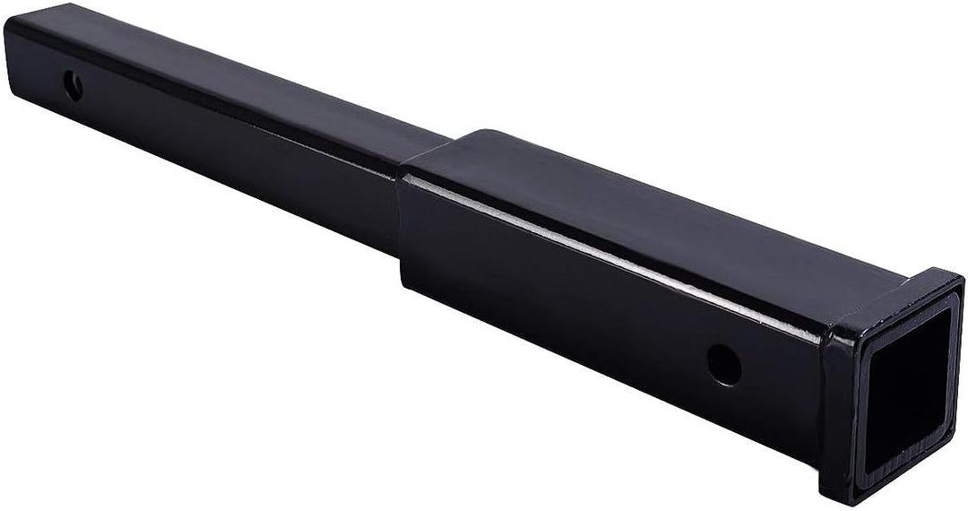 Fullwatt 18" Trailer Hitch Extension for 2-Inch Receiver Tube Extender Receiver Extension Tube Extenders 5/8" Pin Hole 4000 LBS Capacity