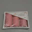 3x4 Inch Pink Pillar Candles Set of 3 - Decorative Unscented Pillar Candle - Valentines Day Candles - Long Burning Dripless Smokeless Large Pillar Candle for Wedding Table, Dinner, Valentines Decor