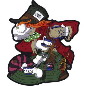 Chameleon Legion Mad Hatter Alice PVC Patch, Pack of 2