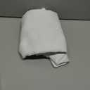 Simplebrand Ava Pure White Curtains for Bedroom 63 Inch Length 2 Panels Set, Light Filtering Window Treatment, Light Filtering Curtain Drapes, Soft Casual Rod Pocket Privacy Curtains, W40 x L63 Inch