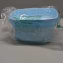 Hamiledyi Hamster Bathtub Dwarf Hamster Bathroom Sand Bath Container Chinchilla Sauna Room Plastic Sand Bath Box House for Gerbils Hedgehog Mice or Other Small Pets Animals (Blue, Large Size)