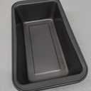 Amazon Basics Rectangular Baking Bread Loaf Pan, 9.5 x 5 Inch, Set of 2, Gray
