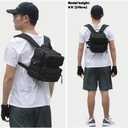 9L Mini Backpack for Men and Women, Small Backpack for Gym Hiking Travel Sports Running (Black)