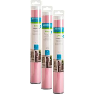 Cricut Premium Permanent Vinyl, Light Pink | 3-Pack of 4ft Rolls (12" x 48") - Compatible with Maker & Explore Machines