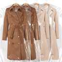 BEISHIDA 20PCS 60 Inch Plastic Garment Bag-Plastic Clear Dry Cleaner Laundry Bags for Clothes Cover, Hanging Clothes Storage for Long Dresses Skirt Coat Suit Shirt Jacket