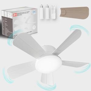 OKYUK Ceiling Fans with Lights,17in Small Ceiling Fan ceiling fans with and remote, with 6-Speeds, definite time, Dimmable LED, E26/E27 Base, for Bedroom, Kitchen, Living Room,Garage Fan (White) OKYUK Ceiling Fans with Lights,17in Small Ceiling Fan ceiling fans with and remote, with 6-Speeds, definite time, Dimmable LED, E26/E27 Base, for Bedroom, Kitchen, Living Room,Garage Fan (White)