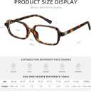 Reading Glasses for Women Men, Stylish Small Square Blue Light Blocking Readers for Women Men,Cheaters