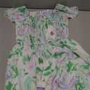 GRACE KARIN Girls Floral Easter Dresses Tween Girl Spring Maxi Dress Kids Summer Hawaiian Party Dress, Green, Size 12