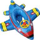 Airplane Baby Swimming Float Inflatable Pool Floaties Toys Outdoor Swimming Ring Seat Boat for Kids Infant Toddler Baby Boys