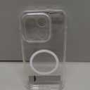 for Oneplus 15 Clear Case Magnetic Compatible with MagSafe, Built-in 2-Way Kickstand [Horizontal & Vertical Stand] Crystal Clear Slim Fit Rugged Phone Cover Shockproof (Clear)