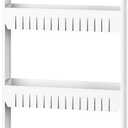 4-Tier Storage Organizer Rack - Plastic Rolling Cart for Office, Dorm, Bedroom, Bathroom, and Laundry Room Organizing by Lavish Home (White)