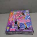 Kids Guitar and Microphone Set, Microphone with Stand and Color Light, Toy Guitar with Strap and Adjustable Volume, Toddler Musical Instrument for 5-9, Kids Karaoke Machine for Boy Girls (Pink)