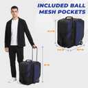 Bowling Roller Bag with Wheels, Rolling Bowling Ball Bag, Single Bag