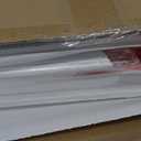 JBER Peel and Stick Wall Molding Kit, 6 Pre-Cut Bilinear Panels, White
