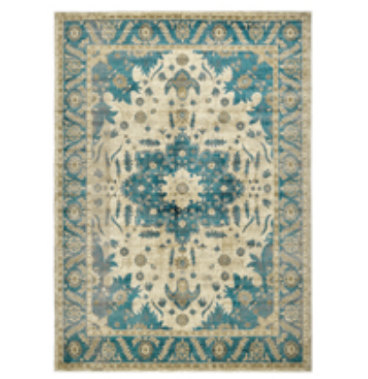 CHICHIC Area Rug 6x9 Washable Rug for Living Room Large Boho Bedroom Rug Area Rugs Accent Non-Slip Rugs Soft Vintage Floor Carpet for Dining Room Office Farmhouse, Blue