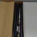 Closet Rods for Hanging Clothes, 17 to 84 Inches Stepless Adjustable Metal Closet Rod, 1.3 Inches Heavy Duty Clothes Hanging Rod for Closet Wardrobes Laundry RV, Black