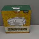 3-in-1 Electric Griddle & Panini Press - CACHOO 8" Nonstick Round Griddle and Sandwich Press with On/Off Switch, 180 Open Design, Perfect for Pancakes, Omelettes, Quesadillas, Veggies (Red/Beige)