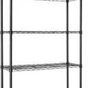Amazon Basics 5-Shelf Adjustable Heavy Duty Steel Wire Storage Shelves for Garage, Kitchen, Easy Assembly, 36" x 14" x 72", Black | Heavy Duty, Adjustable, for Kitchen, Garage, Shelving Organizer