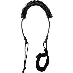 Coiled SUP Leash 10' Surfboard Leash Sup Leg Rope Strap Stand Up Paddleboard Leash (5mm Black)
