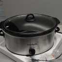 Crock-Pot 7 Quart Oval Manual Slow Cooker, Stainless Steel (SCV700-S-BR), Versatile Cookware for Large Families or Entertaining