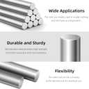 3mm x 300mm 304 Stainless Steel Rods, Metal Solid Shaft Round Rod Bar Stock Metal Stick for Industry, Decoration, DIY Craft Model Car Helicopter Airplane Ship Boat, 10 PCS