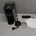 Hot & Iced Coffee Maker with Bold Setting, Single Serve Coffee Maker for K Cup and Grounds, 6-14 Oz Brew Sizes, 50 Oz Removable Water Tank, One Cup Coffee Machine with Reusable Filter, Black