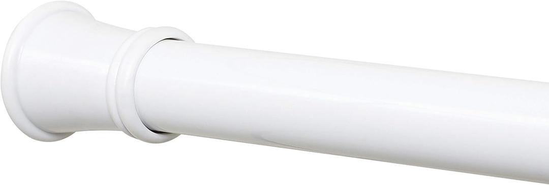 Zenna Home Tension Shower Curtain Rod, White, 26" to 76" Inches  Premium Adjustable Shower Curtain Rod for Bathroom, Easy No Drill Install  Rust Resistant Spring Tension Shower Curtain Pole
