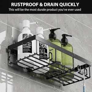 Moforoco Large Shower Caddy Shelf Organizer Rack 1 Pack Only 
