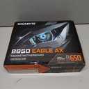 GIGABYTE B650 Eagle AX AM5 LGA 1718 AMD B650 ATX Motherboard, DDR5, Triple M.2 (1x PCIe 5.0 M.2 + 2X PCIe 4.0 M.2), USB 3.2 Gen2x2 Type-C, AMD Wi-Fi 6E, Realtek GbE LAN