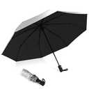 Sombrilla de 42/46/50 pulgadas con protección UV UPF 50+, paraguas de viaje, compacto para lluvia, sol, impermeable y resistente al viento, bloqueo solar, apertura automática