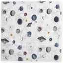 Little Unicorn Premium Cotton Swaddle Baby Blanket | Breathable Fabric | for swaddling, Play, Nursing & More (Planetary)