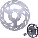 Bike Disc Brake-Rotor 180Mm 203Mm Bicycle-Rotors With 6 Bolts 3MM Thickened, For Ebikes And Electric Motorcycles(203mm 3.0mm)