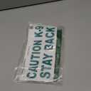 Caution K-9 Stay Back Sticker Vinyl Decal Service Dog (V567) (8" X 3", Teal)