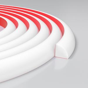 3/4 Inch Flexible Quarter Round Molding, Peel and Stick Rubber Floor Trim, Quarter Round Trim with 3m Tape, Self-Adhesive Bathtub Trim Molding(White, 480Inch)