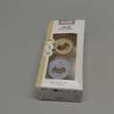 BIBS Pacifiers - Set of 2 | Colour Pacifier with Anatomical Nipple | BPA-Free Natural Rubber | Made in Denmark | Vanilla/Cloud, 0-6 Months